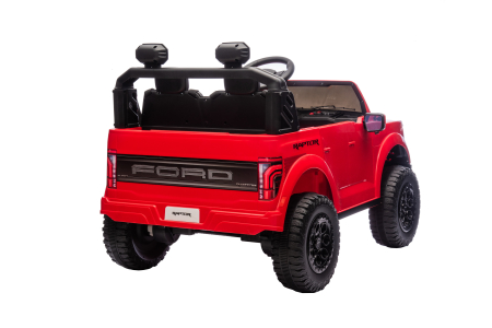 Masinuta electrica Premier Ford Raptor F150, 24V, 2 copii, scaun piele ecologica, rosu [15]