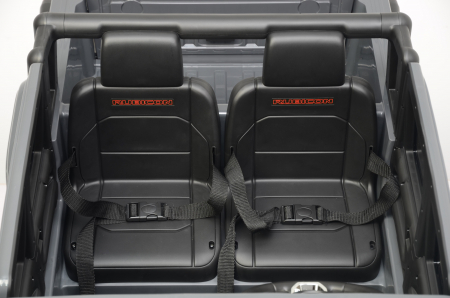 Masinuta electrica Premier Jeep Gladiator Rubicon, 12V, 2 copii, roti cauciuc EVA, scaun piele ecologica, gri [7]