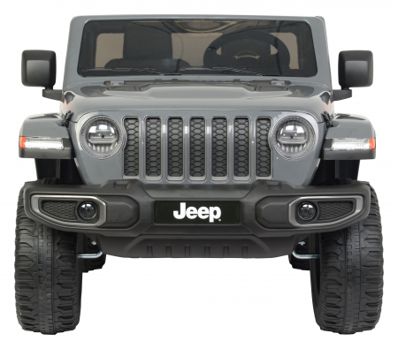 Masinuta electrica Premier Jeep Gladiator Rubicon, 12V, 2 copii, roti cauciuc EVA, scaun piele ecologica, gri [8]