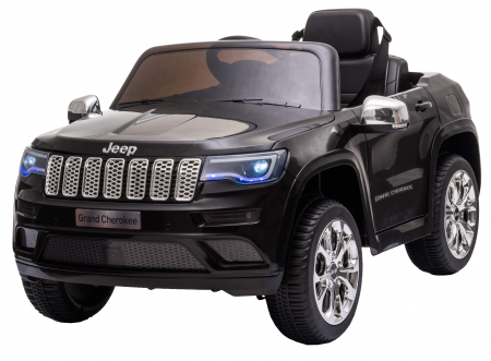 Masinuta electrica Premier Jeep Grand Cherokee, 12V, roti cauciuc EVA, scaun piele ecologica, negru [3]