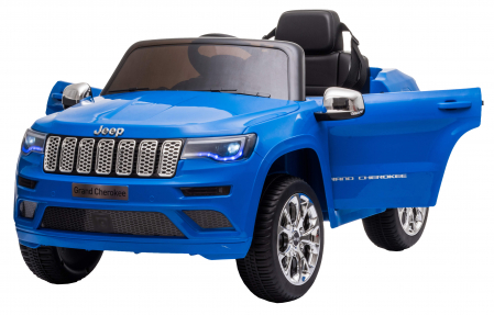 Masinuta electrica Premier Jeep Grand Cherokee, 12V, roti cauciuc EVA, scaun piele ecologica, albastru [10]