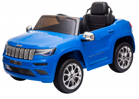 Masinuta electrica Premier Jeep Grand Cherokee, 12V, roti cauciuc EVA, scaun piele ecologica, albastru [13]
