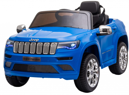 Masinuta electrica Premier Jeep Grand Cherokee, 12V, roti cauciuc EVA, scaun piele ecologica, albastru [3]