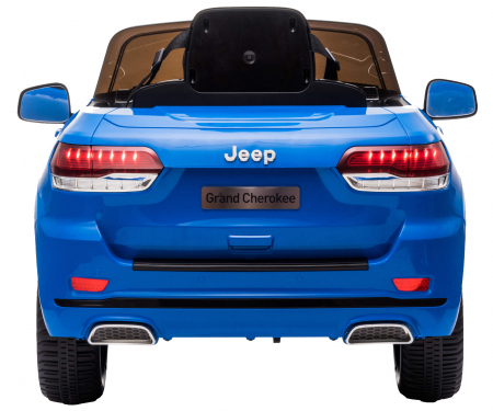 Masinuta electrica Premier Jeep Grand Cherokee, 12V, roti cauciuc EVA, scaun piele ecologica, albastru [6]