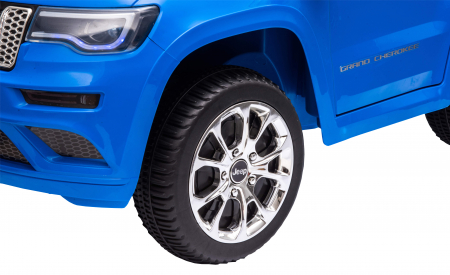 Masinuta electrica Premier Jeep Grand Cherokee, 12V, roti cauciuc EVA, scaun piele ecologica, albastru [14]