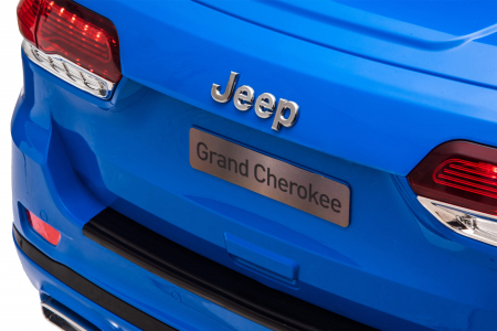 Masinuta electrica Premier Jeep Grand Cherokee, 12V, roti cauciuc EVA, scaun piele ecologica, albastru [16]