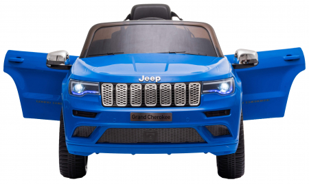 Masinuta electrica Premier Jeep Grand Cherokee, 12V, roti cauciuc EVA, scaun piele ecologica, albastru [8]