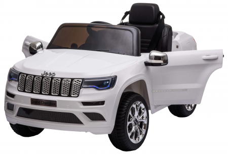 Masinuta electrica Premier Jeep Grand Cherokee, 12V, roti cauciuc EVA, scaun piele ecologica, alb [13]