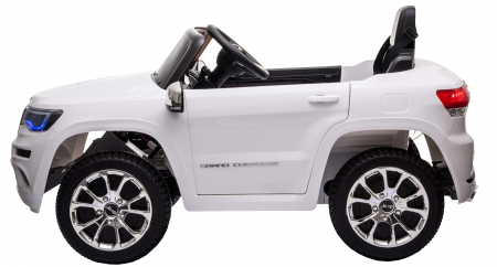 Masinuta electrica Premier Jeep Grand Cherokee, 12V, roti cauciuc EVA, scaun piele ecologica, alb [5]