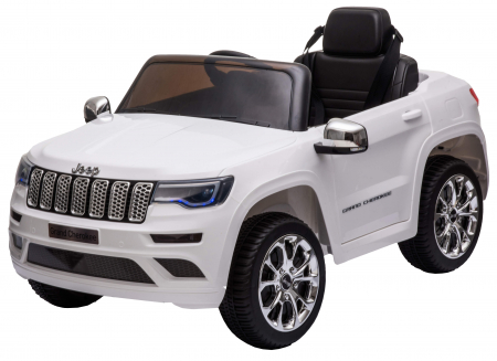 Masinuta electrica Premier Jeep Grand Cherokee, 12V, roti cauciuc EVA, scaun piele ecologica, alb [14]