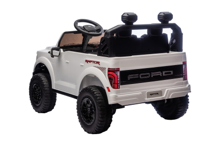 Masinuta electrica Premier Ford Raptor F150, 24V, 2 copii, scaun piele ecologica, alb [4]