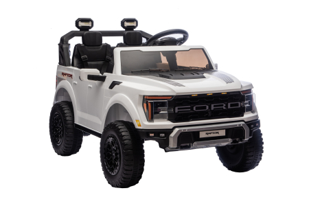 Masinuta electrica Premier Ford Raptor F150, 24V, 2 copii, scaun piele ecologica, alb [8]