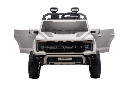 Masinuta electrica Premier Ford Raptor F150, 24V, 2 copii, scaun piele ecologica, alb [9]