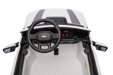 Masinuta electrica Premier Ford Raptor F150, 24V, 2 copii, scaun piele ecologica, alb [25]