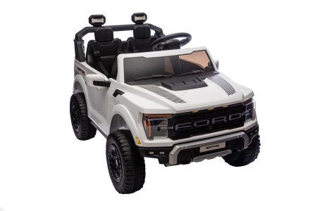 Masinuta electrica Premier Ford Raptor F150, 24V, 2 copii, scaun piele ecologica, alb [14]