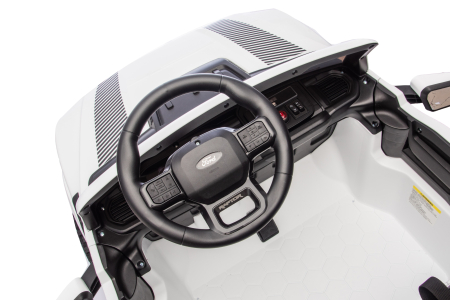 Masinuta electrica Premier Ford Raptor F150, 24V, 2 copii, scaun piele ecologica, alb [29]