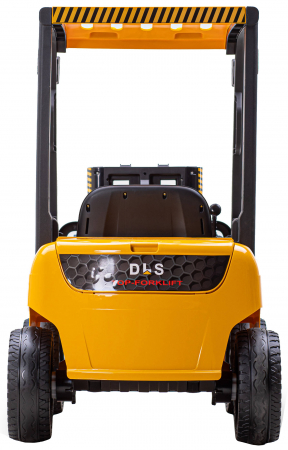 Stivuitor electric copii Premier Lift, 12V, roti cauciuc EVA, scaun piele ecologica, galben [5]