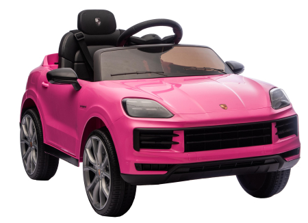 Masinuta electrica Premier Porsche Cayenne E-Hybrid Coupe, 12V, scaun piele ecologica, roz [13]