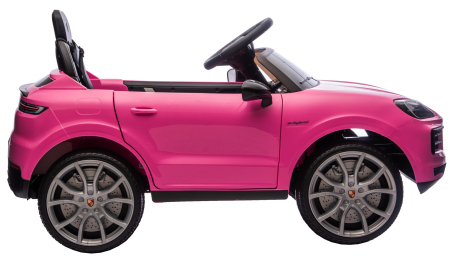 Masinuta electrica Premier Porsche Cayenne E-Hybrid Coupe, 12V, scaun piele ecologica, roz [11]