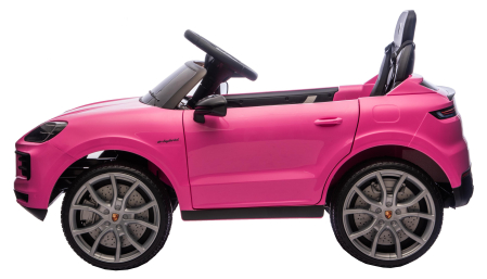 Masinuta electrica Premier Porsche Cayenne E-Hybrid Coupe, 12V, scaun piele ecologica, roz [8]