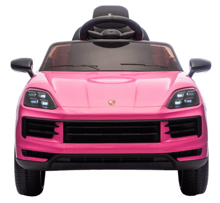 Masinuta electrica Premier Porsche Cayenne E-Hybrid Coupe, 12V, scaun piele ecologica, roz [1]