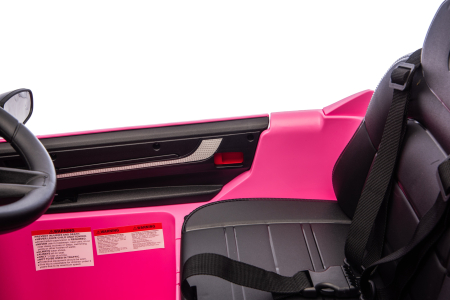 Masinuta electrica Premier Porsche Cayenne E-Hybrid Coupe, 12V, scaun piele ecologica, roz [27]