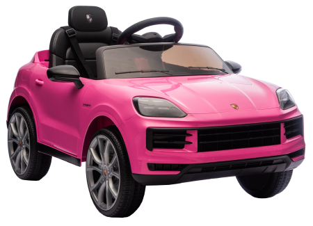 Masinuta electrica Premier Porsche Cayenne E-Hybrid Coupe, 12V, scaun piele ecologica, roz [12]