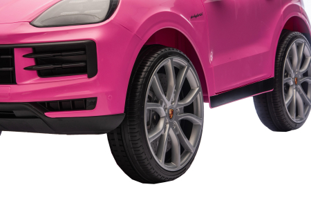 Masinuta electrica Premier Porsche Cayenne E-Hybrid Coupe, 12V, scaun piele ecologica, roz [23]