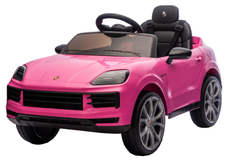 Masinuta electrica Premier Porsche Cayenne E-Hybrid Coupe, 12V, scaun piele ecologica, roz [7]