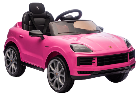 Masinuta electrica Premier Porsche Cayenne E-Hybrid Coupe, 12V, scaun piele ecologica, roz [19]