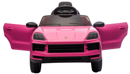 Masinuta electrica Premier Porsche Cayenne E-Hybrid Coupe, 12V, scaun piele ecologica, roz [14]