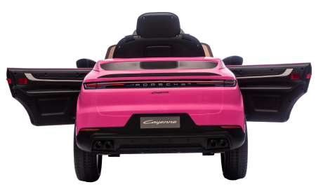 Masinuta electrica Premier Porsche Cayenne E-Hybrid Coupe, 12V, scaun piele ecologica, roz [17]