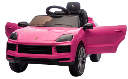 Masinuta electrica Premier Porsche Cayenne E-Hybrid Coupe, 12V, scaun piele ecologica, roz [15]