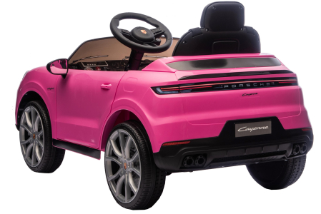 Masinuta electrica Premier Porsche Cayenne E-Hybrid Coupe, 12V, scaun piele ecologica, roz [9]