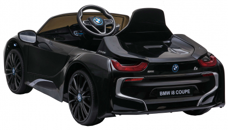 Masinuta electrica Premier BMW i8, 12V, roti cauciuc EVA, scaun piele ecologica, negru [5]