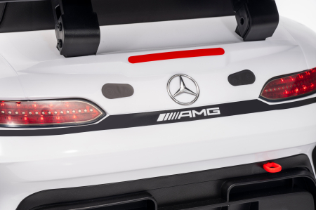 Masinuta electrica Premier Mercedes Benz AMG GT3, 12V, roti cauciuc EVA, scaun piele ecologica, alb [17]