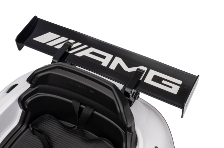 Masinuta electrica Premier Mercedes Benz AMG GT3, 12V, roti cauciuc EVA, scaun piele ecologica, alb [15]