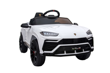 Masinuta electrica Lamborghini Urus, 12V, roti cauciuc EVA, scaun piele ecologica, alb [11]
