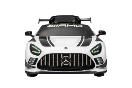 Masinuta electrica Premier Mercedes Benz AMG GT3, 12V, roti cauciuc EVA, scaun piele ecologica, alb [1]