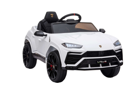 Masinuta electrica Lamborghini Urus, 12V, roti cauciuc EVA, scaun piele ecologica, alb [6]