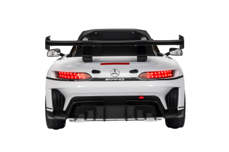 Masinuta electrica Premier Mercedes Benz AMG GT3, 12V, roti cauciuc EVA, scaun piele ecologica, alb [5]