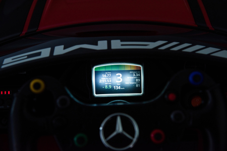 Masinuta electrica Premier Mercedes Benz AMG GT3, 12V, roti cauciuc EVA, scaun piele ecologica, rosu [21]