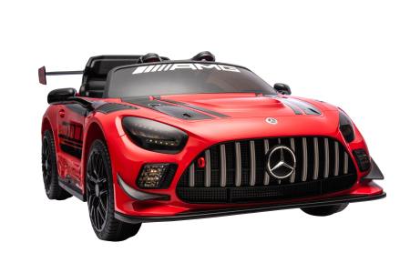 Masinuta electrica Premier Mercedes Benz AMG GT3, 12V, roti cauciuc EVA, scaun piele ecologica, rosu [12]