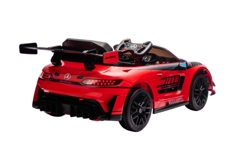 Masinuta electrica Premier Mercedes Benz AMG GT3, 12V, roti cauciuc EVA, scaun piele ecologica, rosu [6]