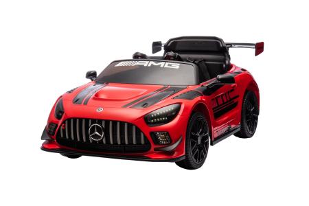 Masinuta electrica Premier Mercedes Benz AMG GT3, 12V, roti cauciuc EVA, scaun piele ecologica, rosu [2]
