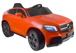 Masinuta electrica Premier Mercedes GLC Concept Coupe, 12V, roti cauciuc EVA, scaun piele ecologica, rosu [12]