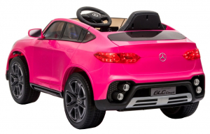 Masinuta electrica Premier Mercedes GLC Concept Coupe, 12V, roti cauciuc EVA, scaun piele ecologica, roz [4]