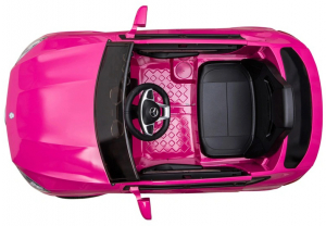 Masinuta electrica Premier Mercedes GLC Concept Coupe, 12V, roti cauciuc EVA, scaun piele ecologica, roz [7]