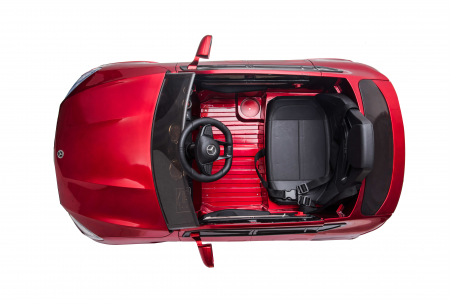 Masinuta electrica Premier Mercedes GLC Concept Coupe, 12V, roti cauciuc EVA, scaun piele ecologica, visiniu [15]