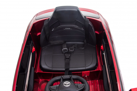 Masinuta electrica Premier Mercedes GLC Concept Coupe, 12V, roti cauciuc EVA, scaun piele ecologica, visiniu [11]
